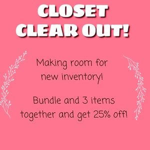 CLOSET CLEAR OUT SALE!!!💗💗